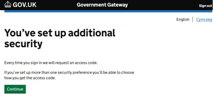 Additional security set up complete