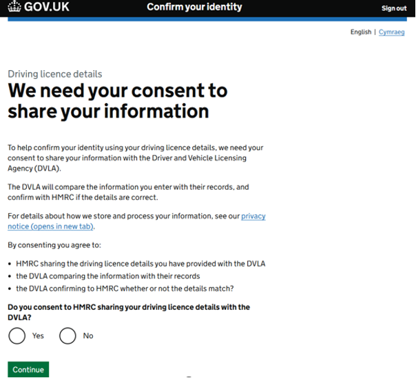 Consent to share info